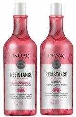 Juukseid niisutavate toodete komplekt INOAR Resistance Flor de Lotus Duo Kit: šampoon 250 ml + palsam 250 ml hind ja info | Šampoonid | kaup24.ee