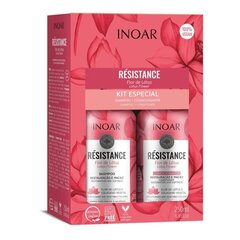 Juukseid niisutavate toodete komplekt INOAR Resistance Flor de Lotus Duo Kit: šampoon 250 ml + palsam 250 ml hind ja info | Šampoonid | kaup24.ee