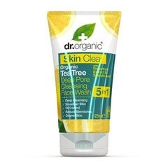 Dr. Organic Skin Clear Poore ahendav näopesugeel 125 ml hind ja info | Näopuhastusvahendid | kaup24.ee