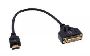 KRAMER ADC-DF/HM DVI TO HDMI (FEMALE - MALE) ADAPTER CABLE (1') 0.3M цена и информация | Кабели и провода | kaup24.ee