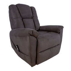 Кресло-реклайнер SUPERB, с электроподъемником + массаж, серый цвет цена и информация | Кресла | kaup24.ee