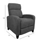 Tugitool Enigma manuaalne recliner 68x91xH100cm, hall цена и информация | Tugitoolid ja tugitoolvoodid | kaup24.ee