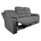 Diivan Mimi 3-kohaline 208x93xH102cm, elektriline recliner, hall hind ja info | Diivanid ja diivanvoodid | kaup24.ee