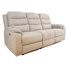 Diivan Mimi 3-kohaline 208x93xH102cm, elektriline recliner, beež hind ja info | Diivanid ja diivanvoodid | kaup24.ee