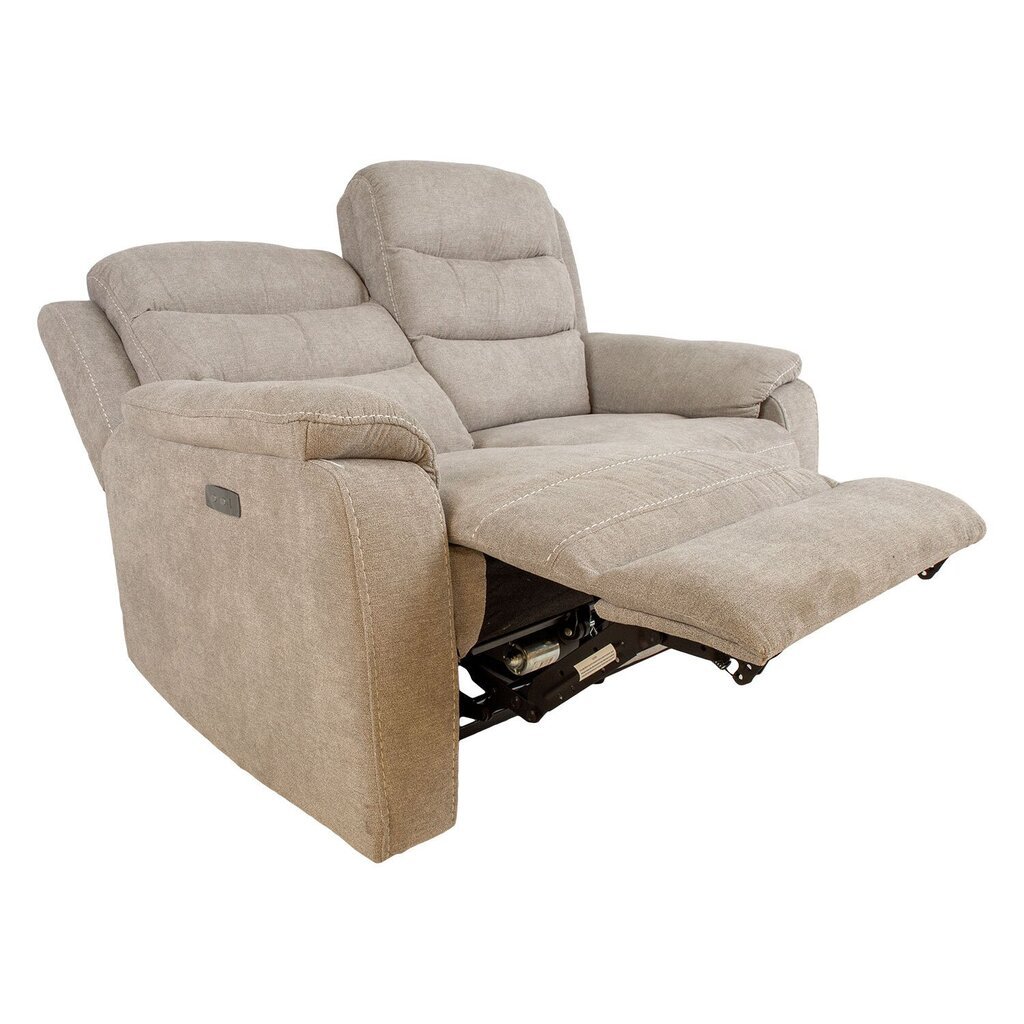 Diivan Mimi 2-kohaline 153x93xH102cm, elektriline recliner, beež цена и информация | Tugitoolid ja tugitoolvoodid | kaup24.ee