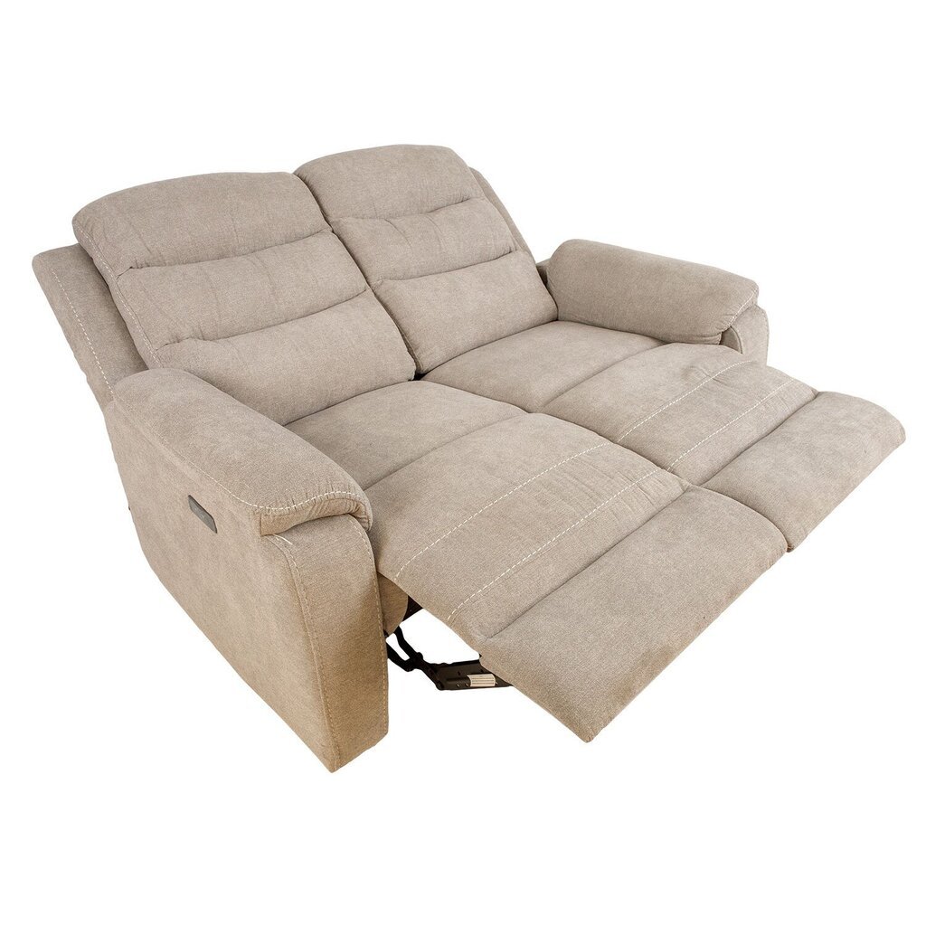 Diivan Mimi 2-kohaline 153x93xH102cm, elektriline recliner, beež цена и информация | Tugitoolid ja tugitoolvoodid | kaup24.ee