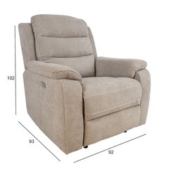 Tugitool Mimi elektriline recliner 92x93xH102cm, beež hind ja info | Tugitoolid ja tugitoolvoodid | kaup24.ee