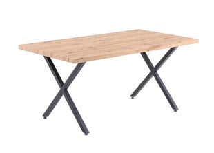 Обеденный стол 90x160, натуральный дуб цена и информация | Кухонные и обеденные столы | kaup24.ee