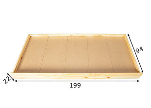 Ящик для кровати Lati, 200 см, сосна цена и информация | Кровати | kaup24.ee