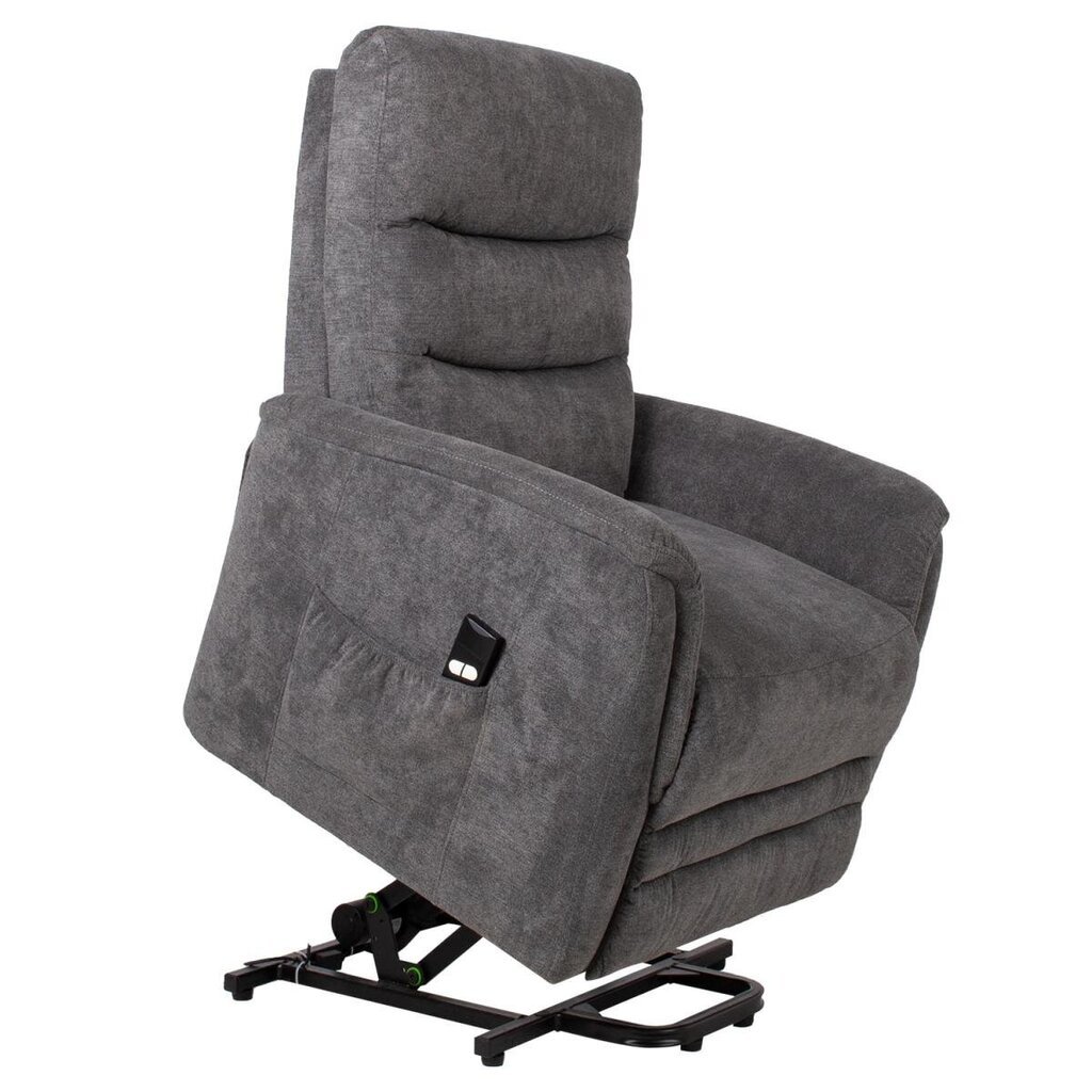 Tugitool Barclay 79x86xH105cm, elektriline lift recliner, hall цена и информация | Tugitoolid ja tugitoolvoodid | kaup24.ee