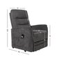 Tugitool Barclay 79x86xH105cm, elektriline lift recliner, hall цена и информация | Tugitoolid ja tugitoolvoodid | kaup24.ee