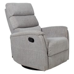 Tugitool Barclay 79x86xH105cm, manuaalne recliner, pöörlev ja kiikuv, helehall hind ja info | Tugitoolid ja tugitoolvoodid | kaup24.ee