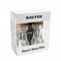 Salter 7607 WDXR Beech Wood Mills Twin цена и информация | Емкости для специй, измельчители | kaup24.ee