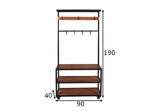 Вешалка для одежды Panama, индийский палисандр цена и информация | Комплекты в прихожую | kaup24.ee