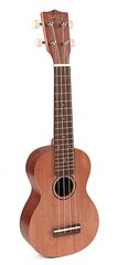 soprano ukulele solid mahogany top, mahogany back & sides, guitar machine heads цена и информация | Гитары | kaup24.ee