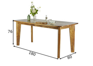 Обеденный стол Tom Tailor, 80x180 см цена и информация | Кухонные и обеденные столы | kaup24.ee