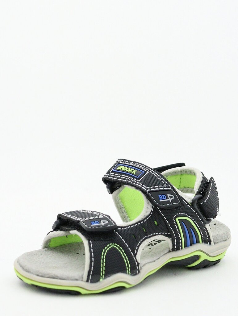 Laste sandaalid Badoxx 449126 02, must/salatiroheline 449126*02-030 цена и информация | Laste sandaalid | kaup24.ee