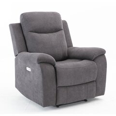 Tugitool Milo 97x69xH103cm, elektriline recliner, hall hind ja info | Tugitoolid ja tugitoolvoodid | kaup24.ee