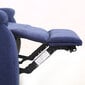Diivan Milo 2-kohaline 155x96xH103cm, elektriline recliner, sinine hind ja info | Tugitoolid | kaup24.ee