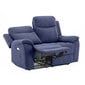 Diivan Milo 2-kohaline 155x96xH103cm, elektriline recliner, sinine цена и информация | Tugitoolid ja tugitoolvoodid | kaup24.ee