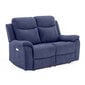Diivan Milo 2-kohaline 155x96xH103cm, elektriline recliner, sinine цена и информация | Tugitoolid | kaup24.ee
