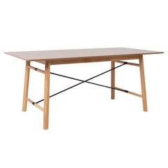 Обеденный стол Home4You Emerald, 180x90xH75 см, серый цена и информация | Кухонные и обеденные столы | kaup24.ee