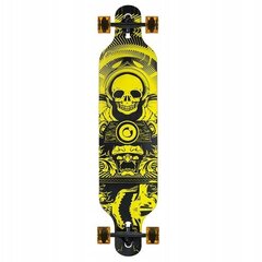 Скейтборд Nils Extreme Longboard Skull, желтый цена и информация | Скейтборды | kaup24.ee