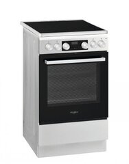 Whirlpool WS5V8CHW/N, керамическая плита, 50 см, белый цена и информация | Электрические плиты | kaup24.ee