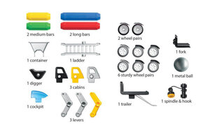 Большие магниты Мощные машины, 25 деталей цена и информация | Конструкторы и кубики | kaup24.ee