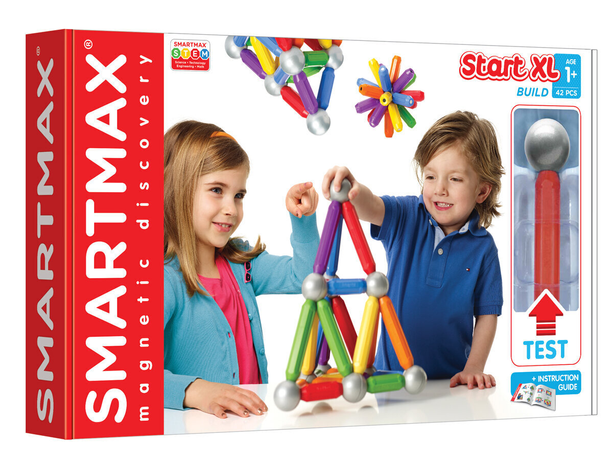 Suured magnetid XL Smartmax, 42 osa hind ja info | Klotsid ja konstruktorid | kaup24.ee