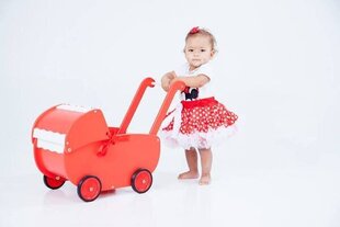 Puidust mänguasi nukuvanker punane цена и информация | Игрушки для девочек | kaup24.ee