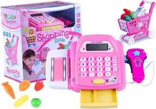 Kassaaparaat koos käru ja tarvikutega "Shopping" hind ja info | Tüdrukute mänguasjad | kaup24.ee