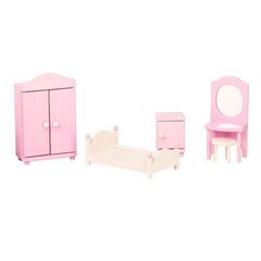 Puidust mänguasi magamistoa mööbel hind ja info | Tüdrukute mänguasjad | kaup24.ee