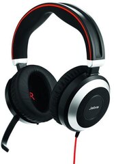 Juhtmega kõrvapealsed mikrofoniga kõrvaklapid Jabra Evolve 80 MS Stereo hind ja info | Kõrvaklapid | kaup24.ee