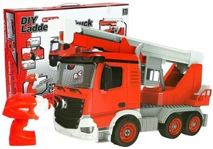 Konstruktor tuletõrjeauto DIY kaugjuhtimispuldiga 1:14, 54 tk hind ja info | Poiste mänguasjad | kaup24.ee