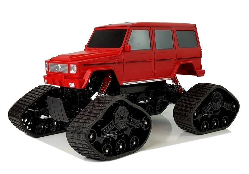 Auto-amfiib 4x4 puldiga 1:12, punane hind ja info | Poiste mänguasjad | kaup24.ee