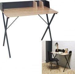Письменный стол Intesi Brico, светло-коричневый/серый цена и информация | Компьютерные, письменные столы | kaup24.ee
