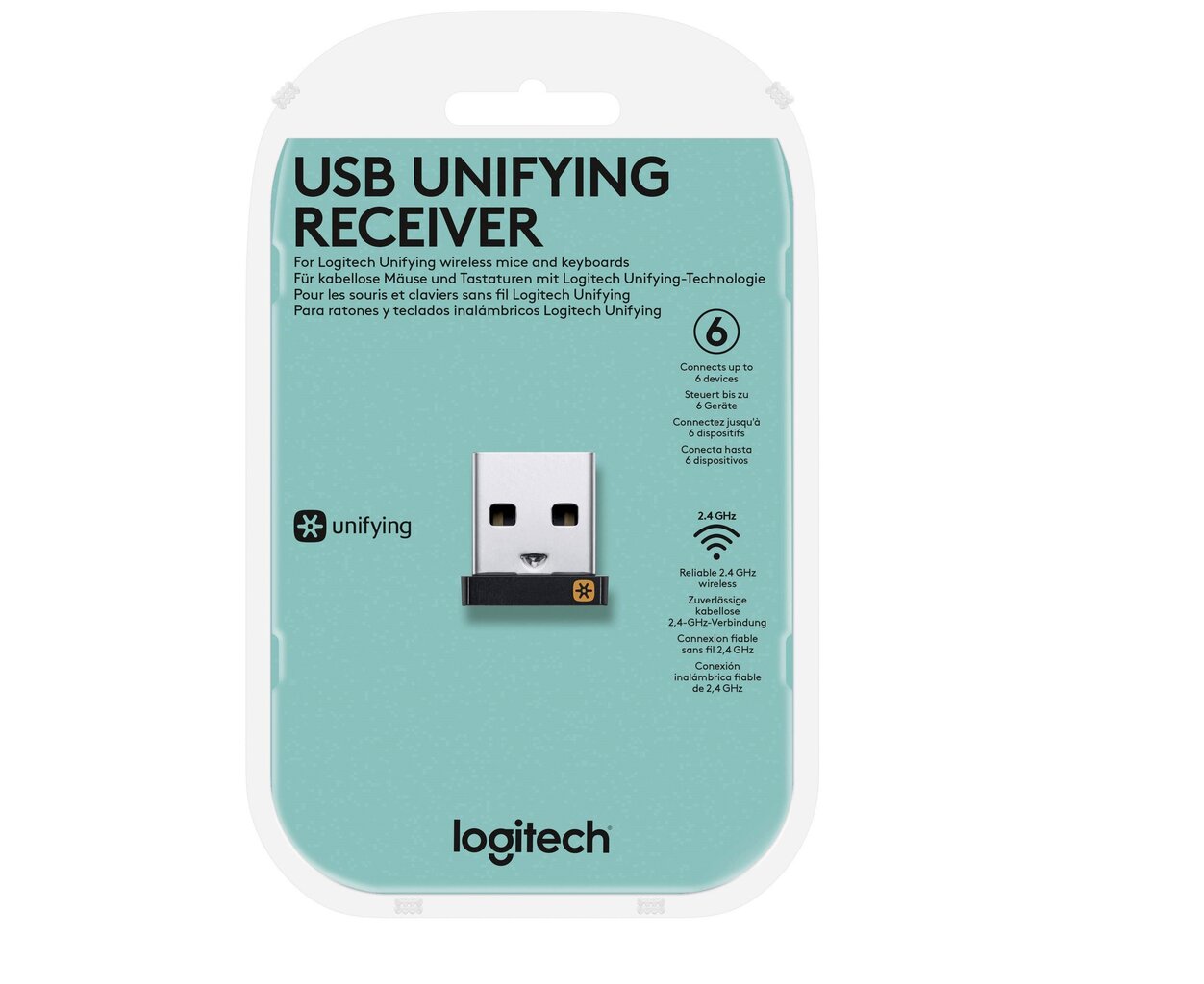 Logitech USB Unifying 910-005931, must/hõbedane цена и информация | Hiired | kaup24.ee