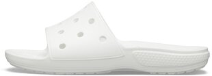 Crocs женские тапочки Classic Slide W 206121 100, белые цена и информация | Шлепанцы, тапочки для женщин | kaup24.ee