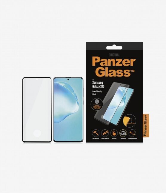 Samsung Galaxy S20 ekraanikaitseklaas PanzerGlass цена и информация | Ekraani kaitsekiled | kaup24.ee