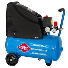 Airpress HLO 215-25 õlivaba kompressor, 24L, 1,1 kW/1,5 hj, 215 l/min цена и информация | Компрессоры | kaup24.ee