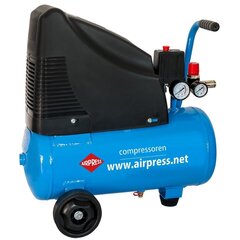 Airpress HLO 215-25 õlivaba kompressor, 24L, 1,1 kW/1,5 hj, 215 l/min цена и информация | Компрессоры | kaup24.ee