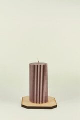 Розовая свеча из соевого воска Цилиндр, 4,5x9,5 см, 170 г цена и информация | Свечи, подсвечники | kaup24.ee