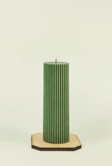 Зеленая свеча из соевого воска, Цилиндр, 4,5x14,5 см., 250 г цена и информация | Свечи, подсвечники | kaup24.ee