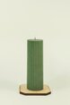 Зеленая свеча из соевого воска, Цилиндр, 4,5x14,5 см., 250 г