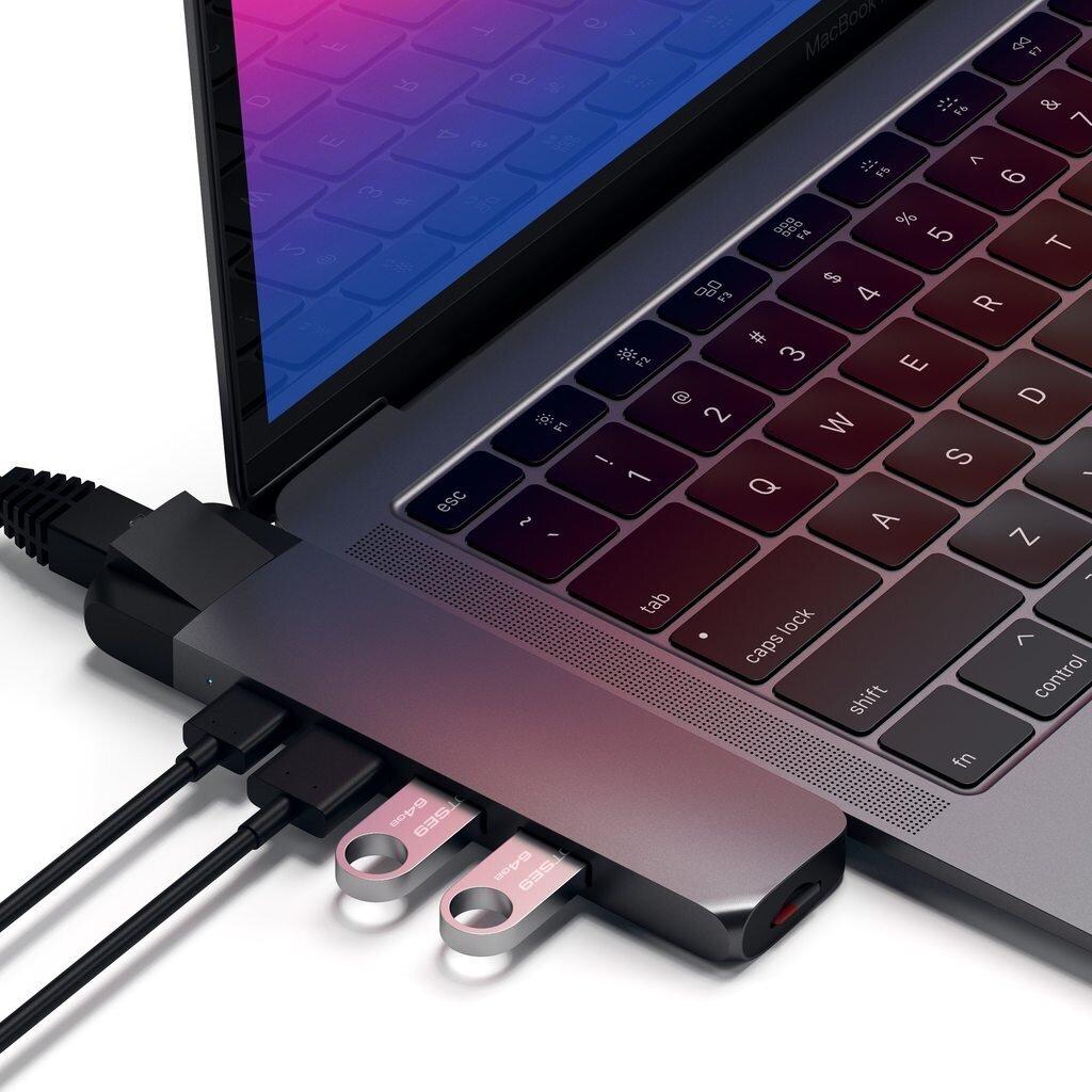 MacBook Pro USB-C jagaja Satechi hind ja info | USB jagajad, adapterid | kaup24.ee