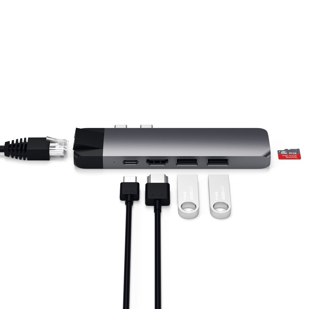 MacBook Pro USB-C jagaja Satechi цена и информация | USB jagajad, adapterid | kaup24.ee