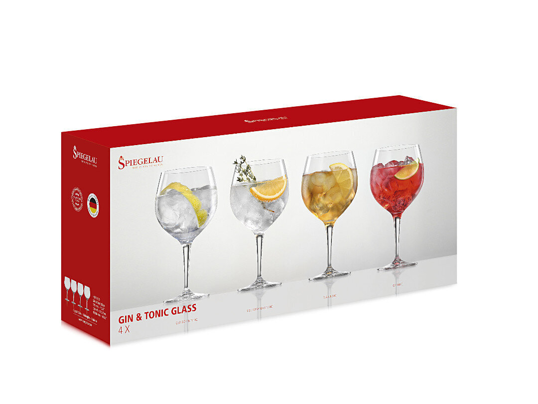 Spiegelau Gin & Tonic klaasid, 4 tk цена и информация | Klaasid, tassid ja kannud | kaup24.ee