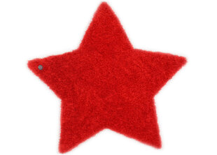 Tom Tailor narmasvaip Soft Uni Star, punane, 100 x 100 cm цена и информация | Ковры | kaup24.ee
