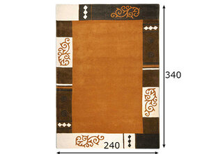 Ковер Ambadi, коричневый, 240 x 340 см цена и информация | Ковры | kaup24.ee